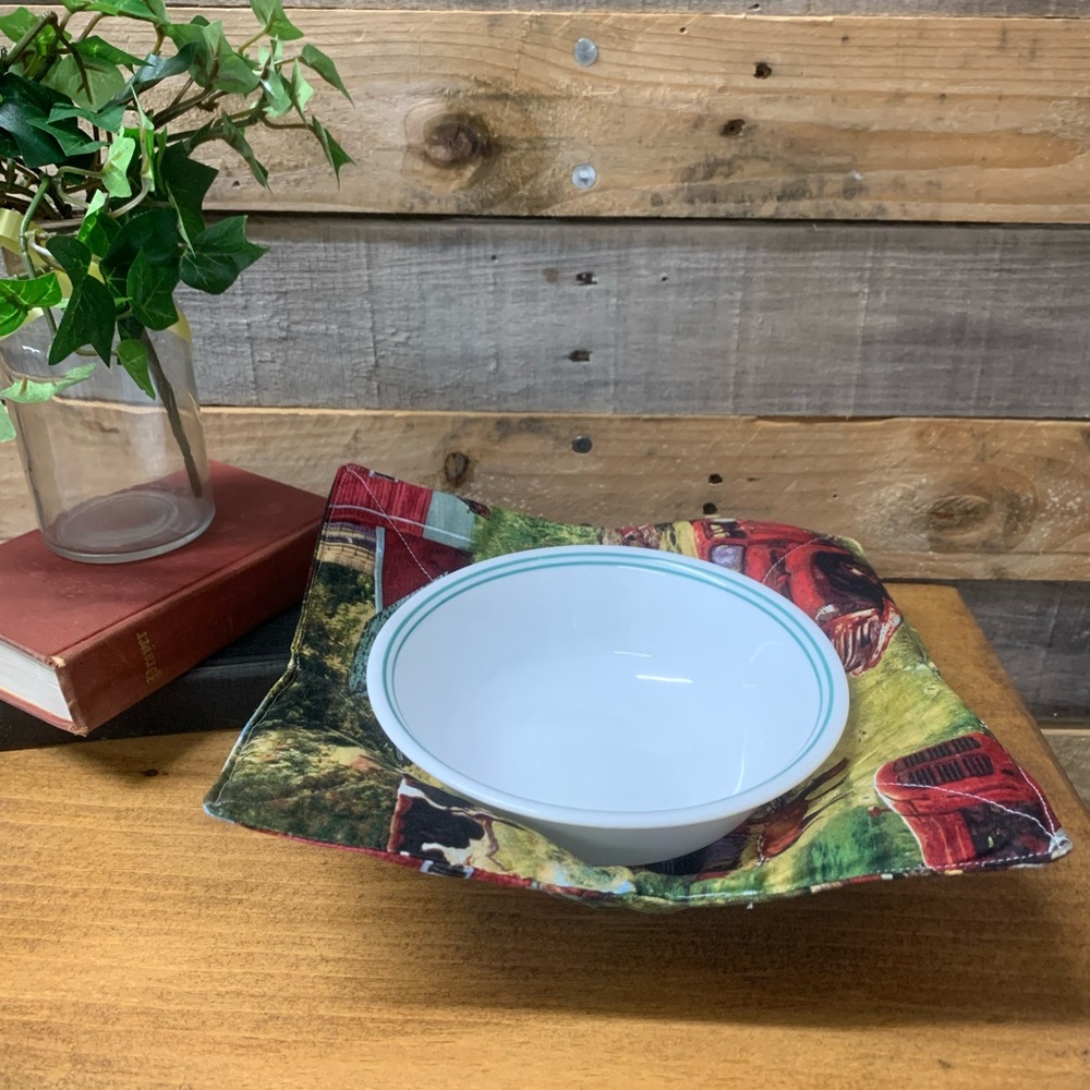 Farm Themed Hand Made Soup Bowl Holder